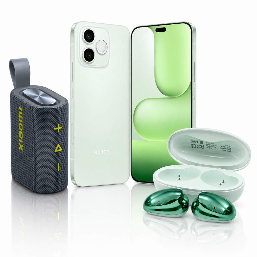 HONOR 600e 5G + BOCINA XIAOMI SOUND POCKET + G-TIDE BEANS