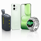 HONOR 600e 5G 8GB/256GB VERDE + Smartwatch Filwans GTR + Bocina Xiaomi Sound Pocket