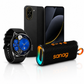 XIAOMI POCO C71 128 GB + Smartwatch G-Tide R5 + Bocina Bluetooth Sanag M15
