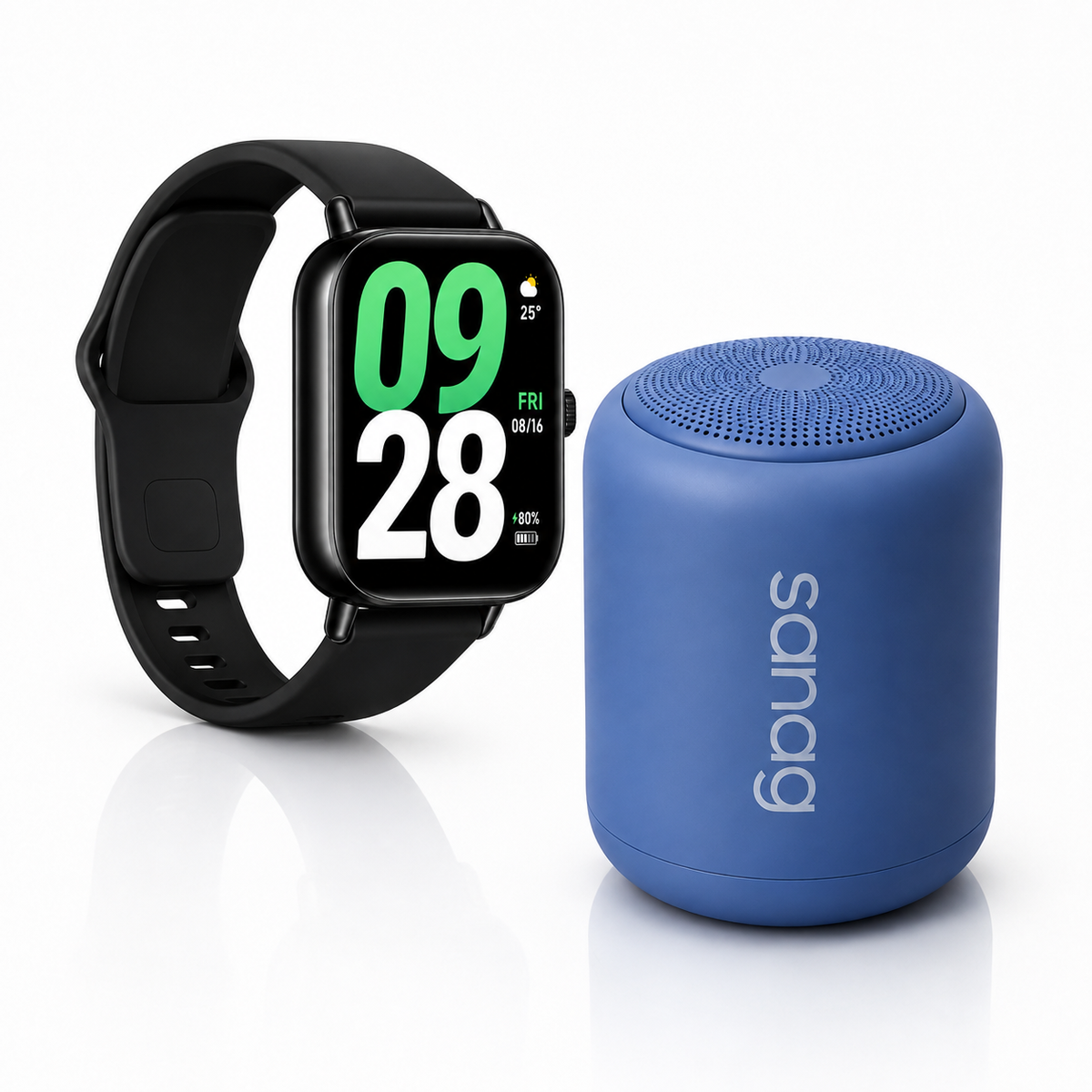 Redmi Watch 5 Active con Llamadas Bluetooth y Hasta 18 Días de Batería + Bocina Sanag X6S EXTRA BASS con Hasta 24 Horas de Reproducción