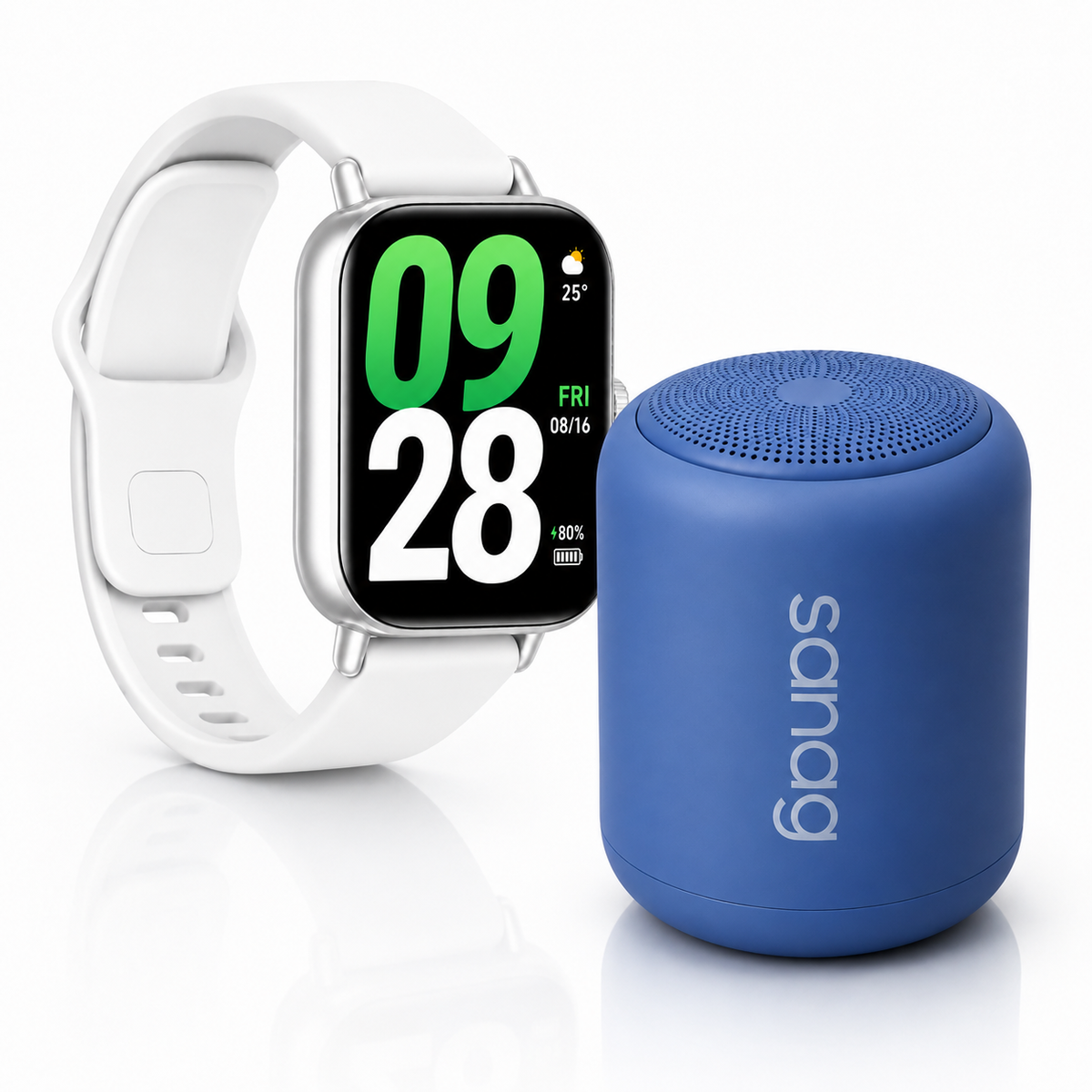 Redmi Watch 5 Active + Bocina Bluetooth Sanag X6S: conexión y música para tu día a día