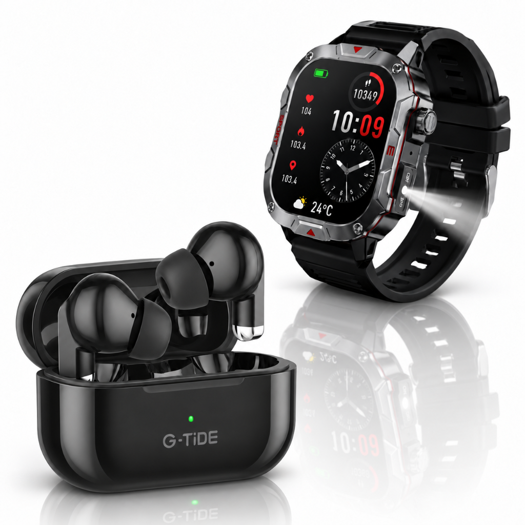 Smartwatch Deportivo + Audífonos Bluetooth G‑TiDE L22