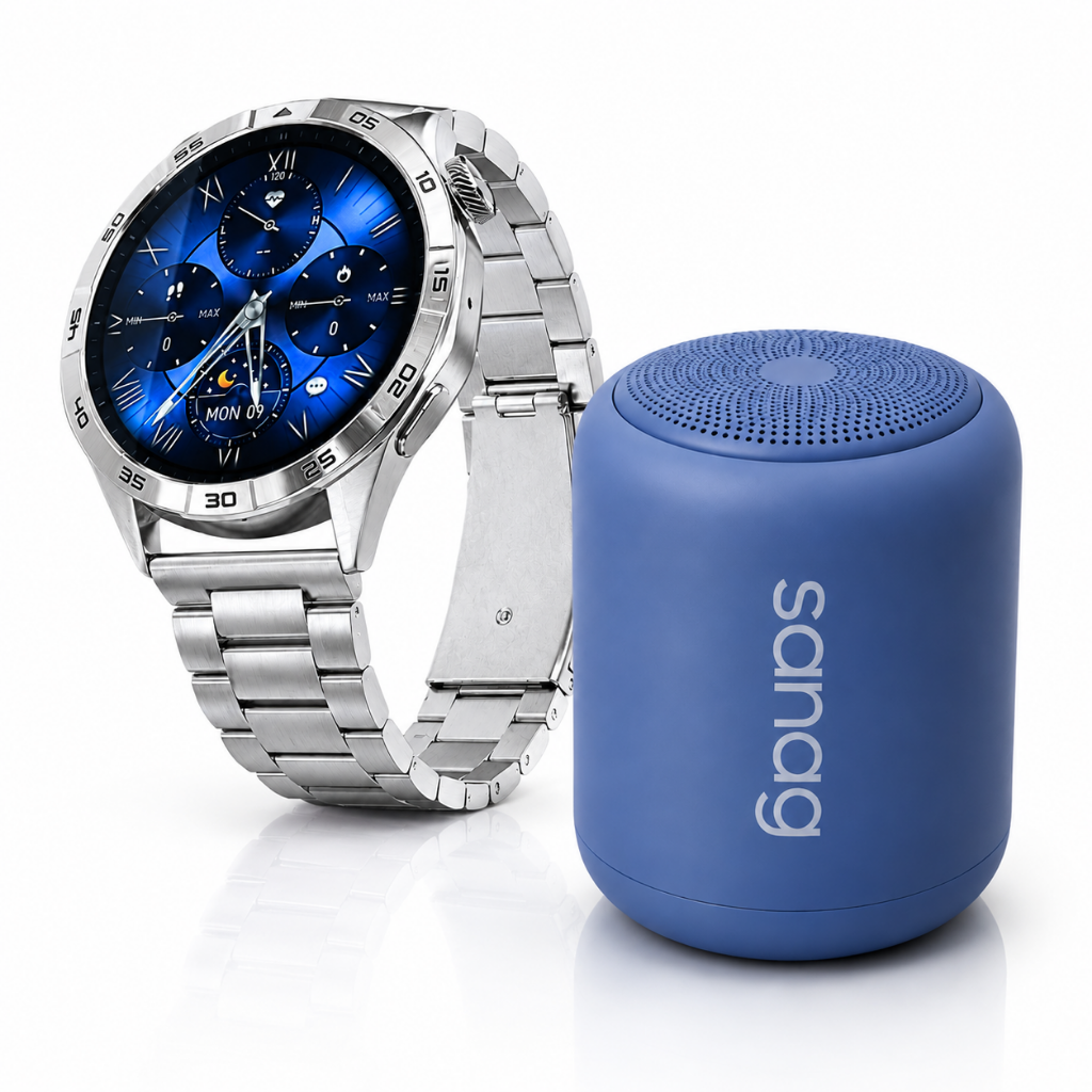 Smartwatch G-Tide Power + Bocina Bluetooth Sanag X6S: música, estilo y conexión
