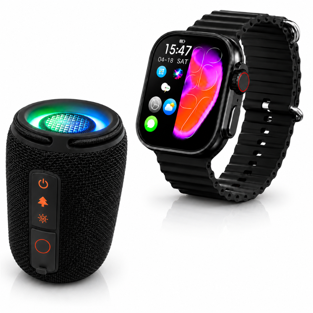 Smartwatch Microwear Ultra 5 U5 + Bocina Bluetooth G‑Tide SV30
