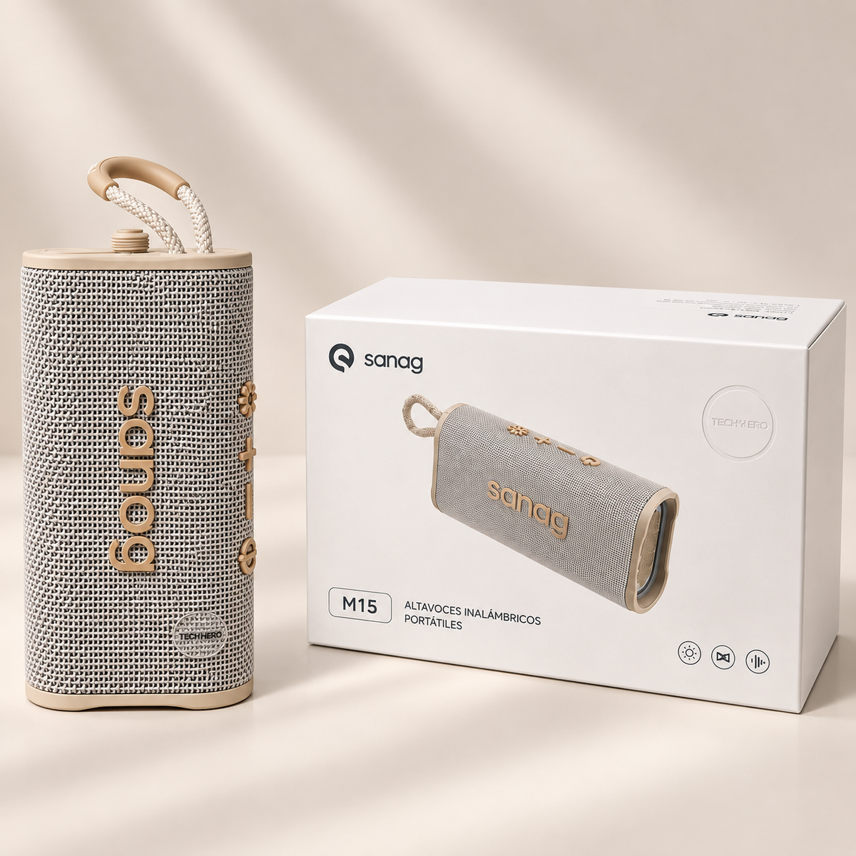 SMARTWATCH XIAOMI REDMI WATCH 6 ACTIVE (PLATA) + BOCINA SANAG M15 (BEIGE) + AUDIFONOS HH MORE T-55 (PLATA)