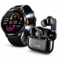 Combo TECNIQUERO NEXWATCH X5 + Audífonos G-TiDE L22 Smartwatch con Llamadas, Doble Linterna y Bluetooth 5.3