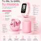 Combo Smartband Xiaomi Redmi 9 Active Rosa + Audífonos G-Tide L42 + Bocina Sanag X6S Bluetooth