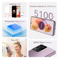 Cubot A10 Dual SIM 128GB 4GB RAM con Smartwatch llamadas y audífonos LILA.