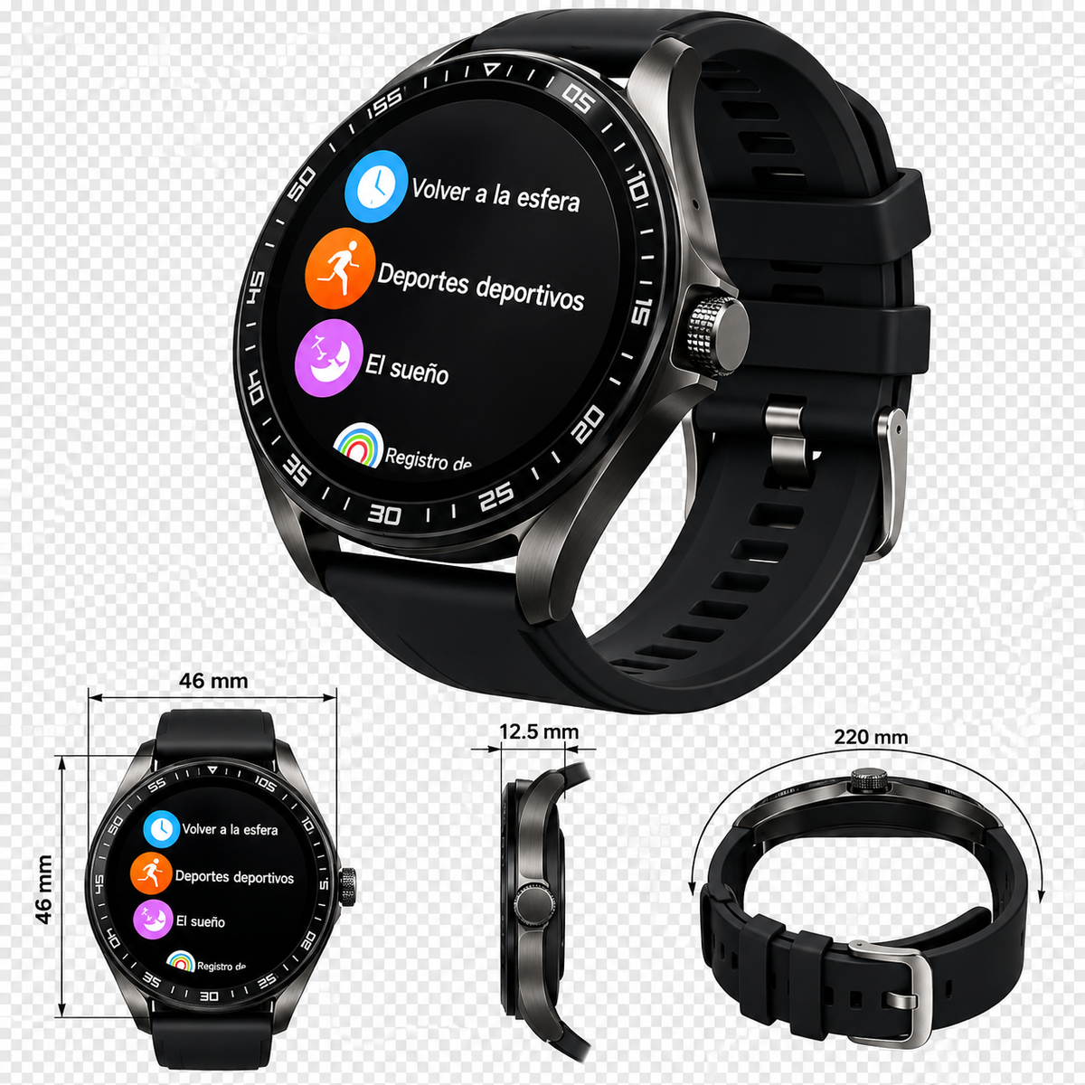 Smartwatch 2 en 1 con Audífonos Bluetooth Integrados