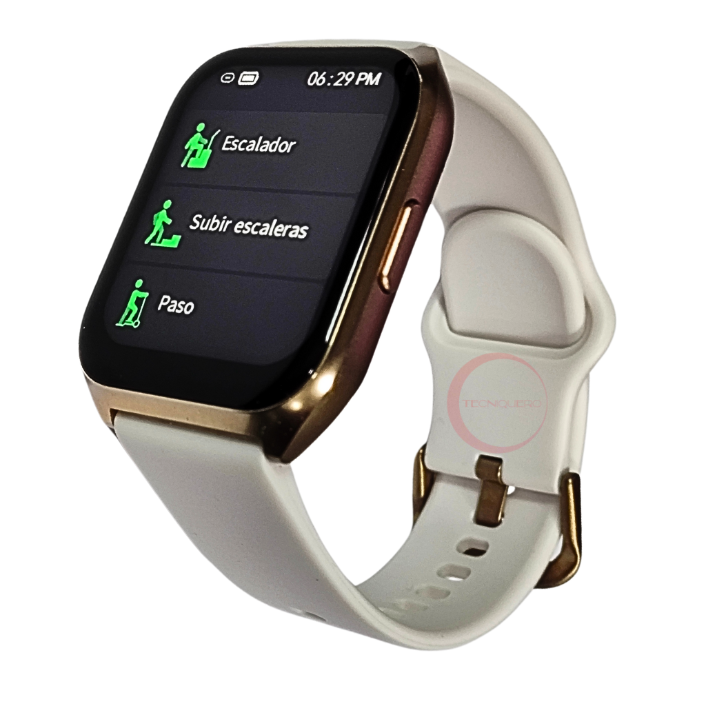 Smartwatch Filwans GTS Mini Pantalla 1.85 Pulgadas 78 Modos Deportivos Llamadas Bluetooth IP68 Bateria 250mAh, Dorada