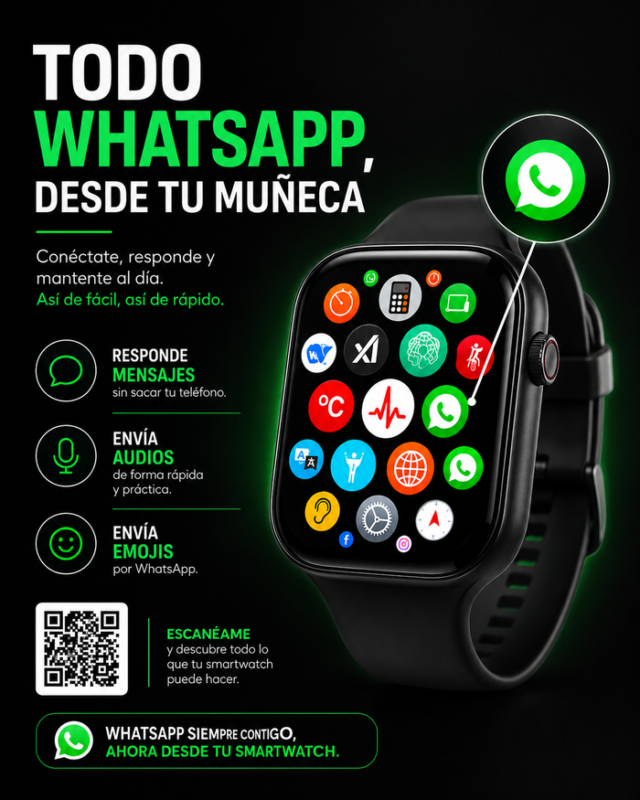 Smartwatch U5 con Mensajería, Llamadas, Audios, Emojis y Funciones Deportivas