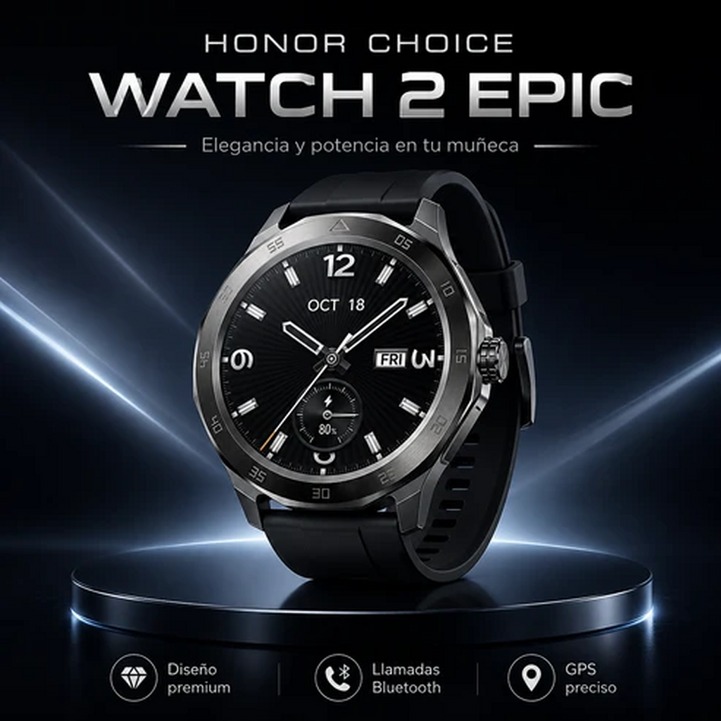 AUDIFONOS G-TIDE FUTURE POD + SMARWATCH HONOR CHOICE 2 EPIC AMOLED