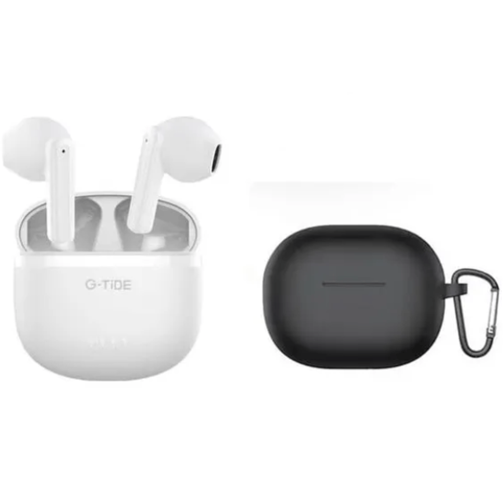 G-Tide L1  Auriculares Bluetooth 5.3, diseño ergonómico, funda de silicona