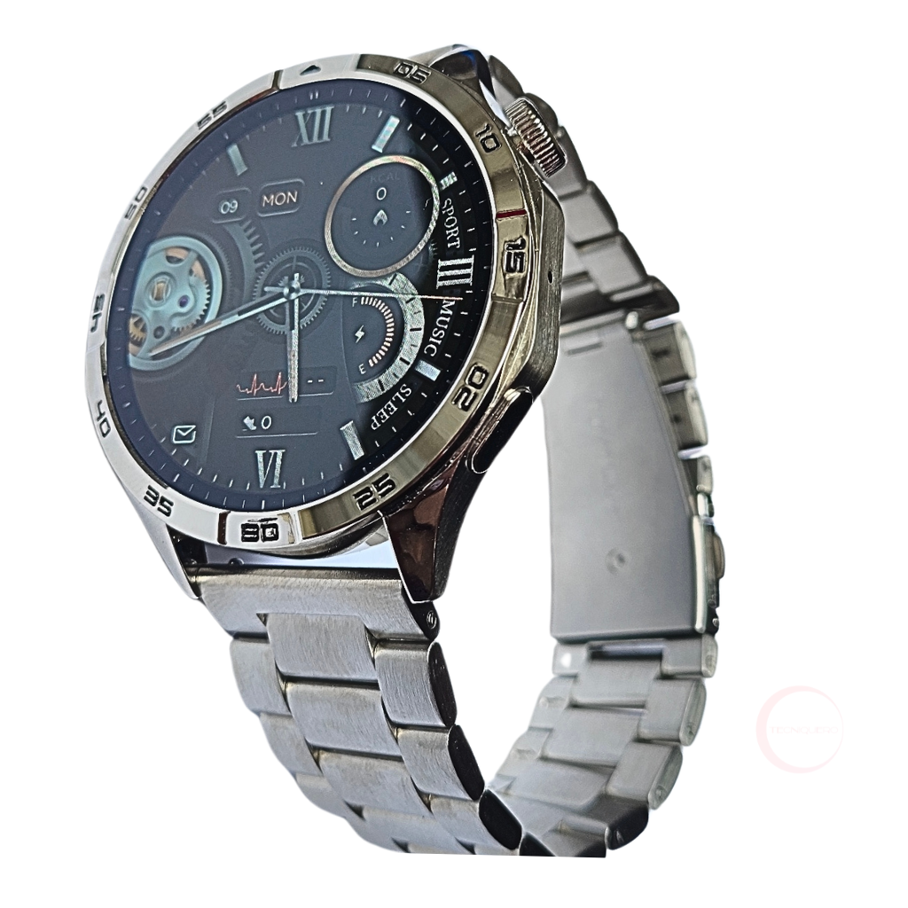 Reloj Smartwatch G Tide Power Con Audífonos Bluetooth Metal