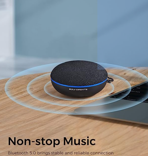 Bocina Portátil Bluetooth 5.0, Altavoz Inalámbrico Portátil con Sonido Estéreo Soundpeats