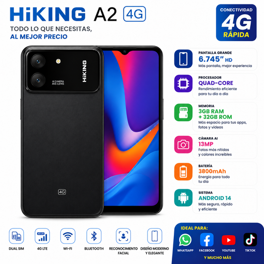 Smartphone HIKING A2 4G 3gb 64gb azul