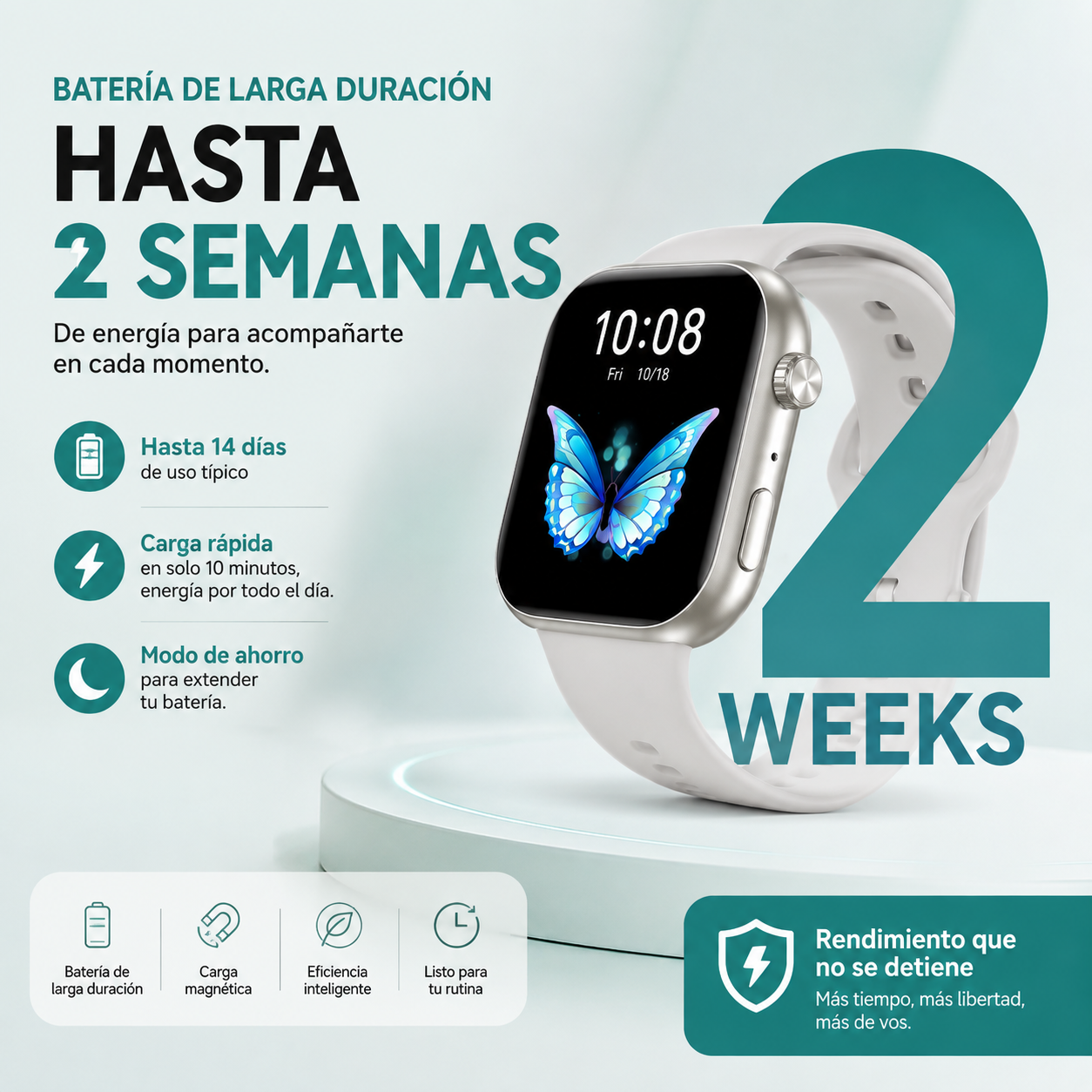 Smartwatch HONOR CHOICE Watch 2i AMOLED 1.85" con Llamadas Bluetooth