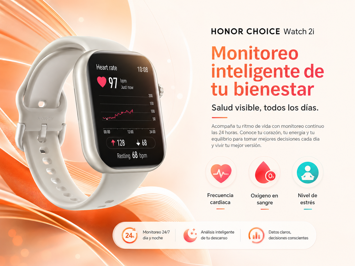 Smartwatch HONOR CHOICE Watch 2i AMOLED 1.85" con Llamadas Bluetooth