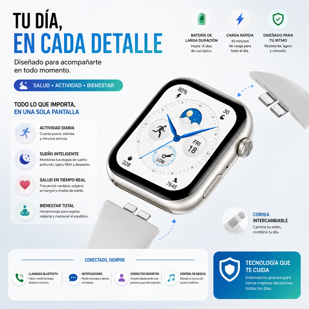 Smartwatch HONOR CHOICE Watch 2i AMOLED 1.85" con Llamadas Bluetooth