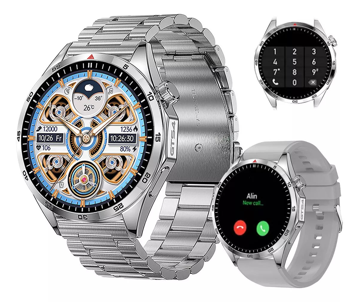 Smartwatch Deportivo 1.5" LCD con Monitor de Ritmo Cardíaco, Oxígeno en Sangre y Resistencia al Agua IP67