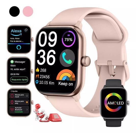 Smartwatch 1.85'' Reloj Inteligente AMOLED con Bluetooth y Alexa – Características del Producto