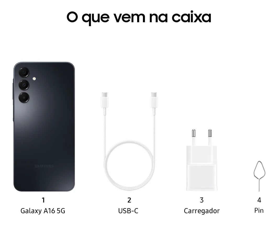 Samsung Galaxy A16 128GB 4GB de RAM Cámara de 50 MP Pantalla 6.7  Negro