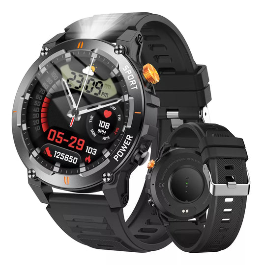 Smartwatch Deportivo 1.52" con Monitoreo de Frecuencia Cardíaca, Oxígeno en Sangre y Llamadas Bluetooth