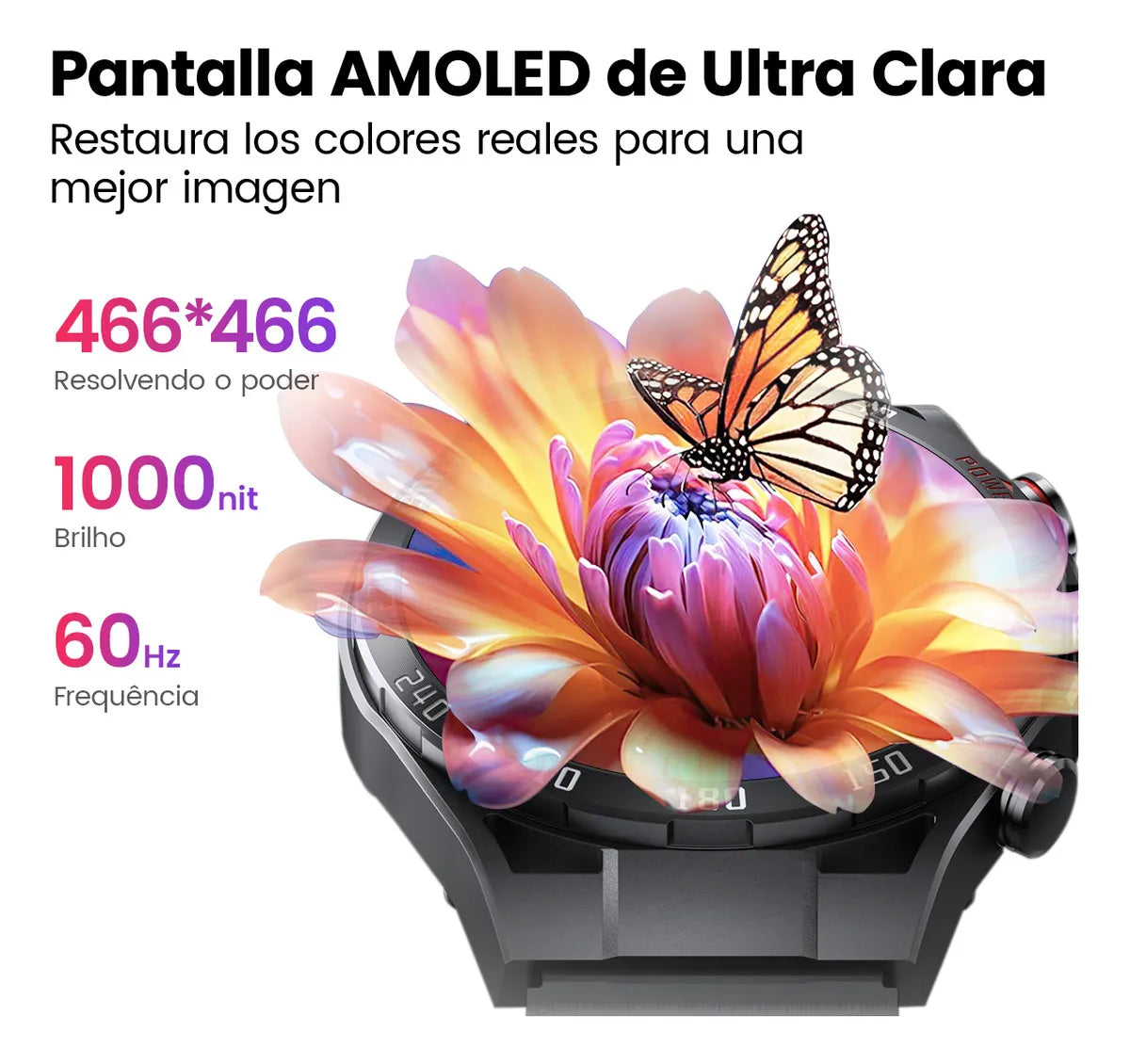 Smartwatch Reloj Filwans Gtr Bluetooth Llamada 1.43 Amoled,llamadas, notificaciones