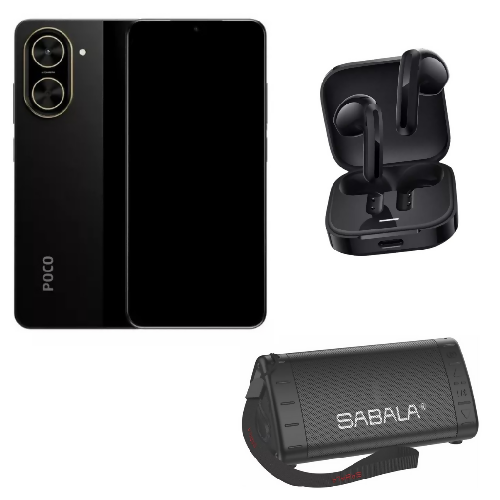 Xiaomi Poco C71 128gb Rom4gb Ram + Buds 6 Active + Bocina Sabala DR 901
