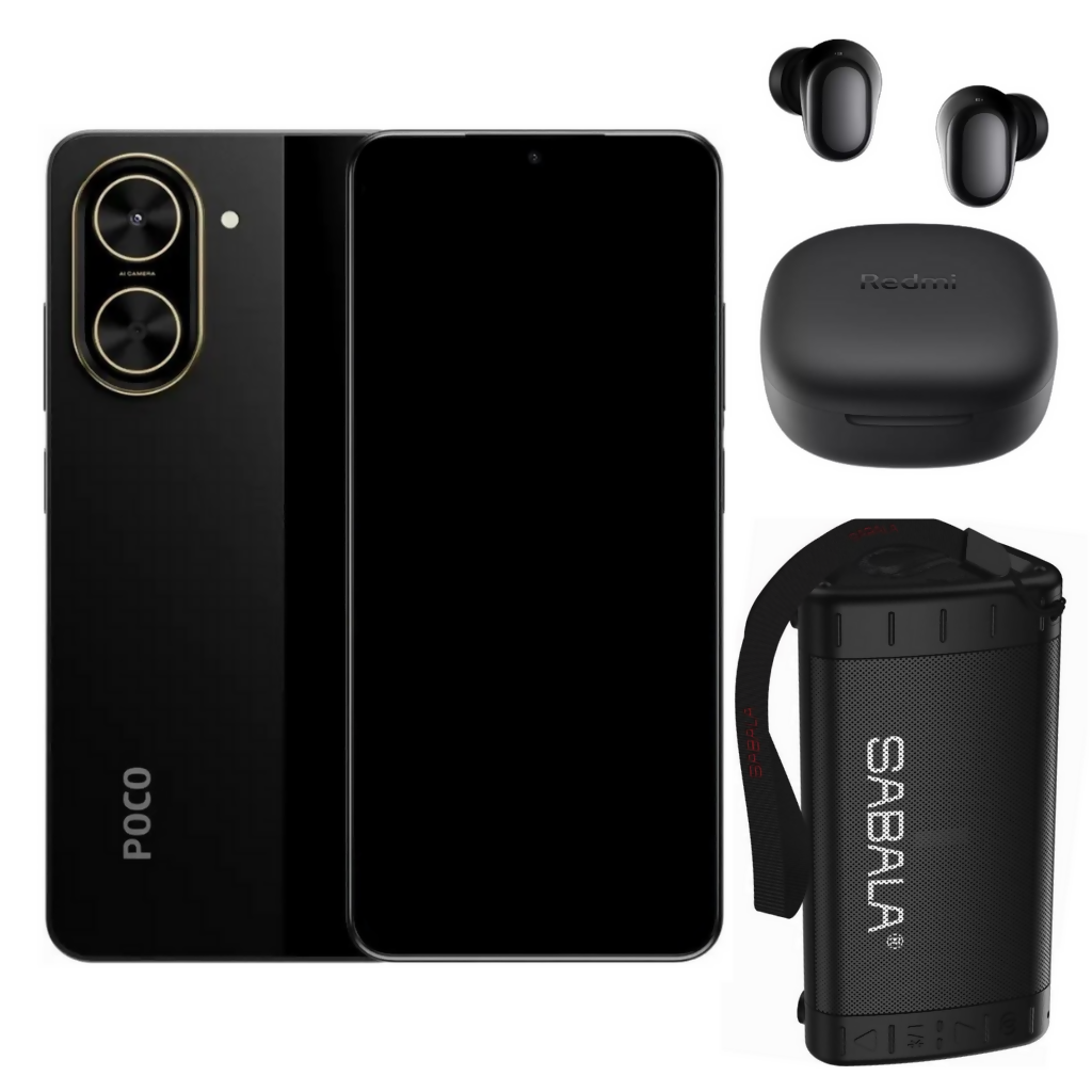 Xiaomi Poco C71 128gb Rom/4gb Ram + Buds 6 play + Bocina Sabala DR 901