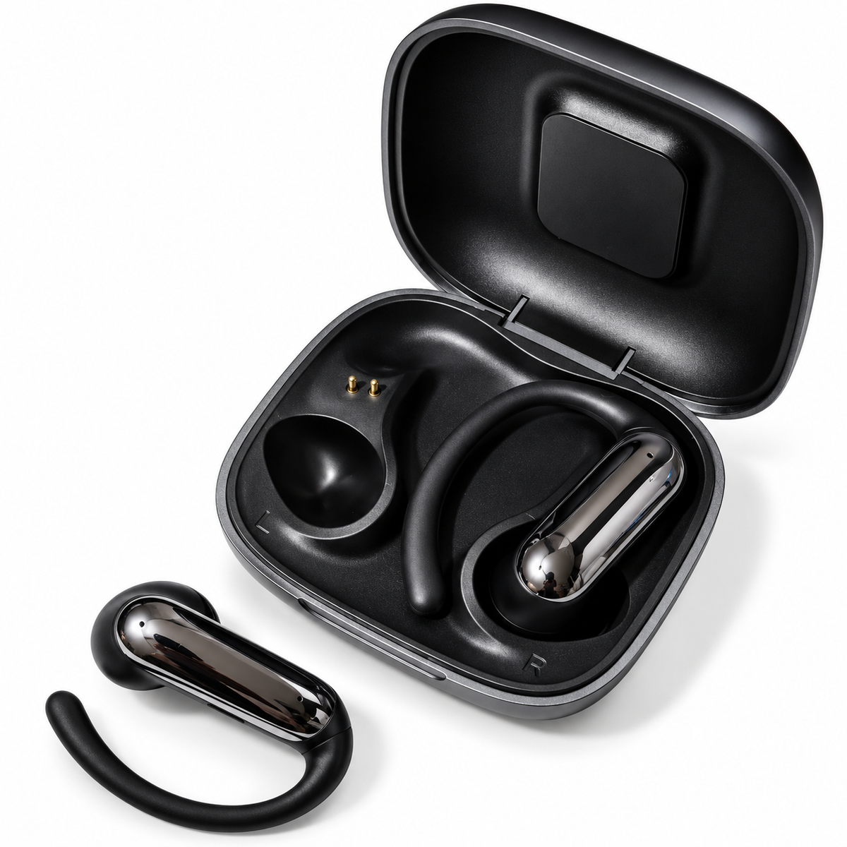 Audífonos Bluetooth Deportivos TECNIQUERO SportLoop M145 Gancho Ergonómico, Sonido Estéreo y Estuche de Carga