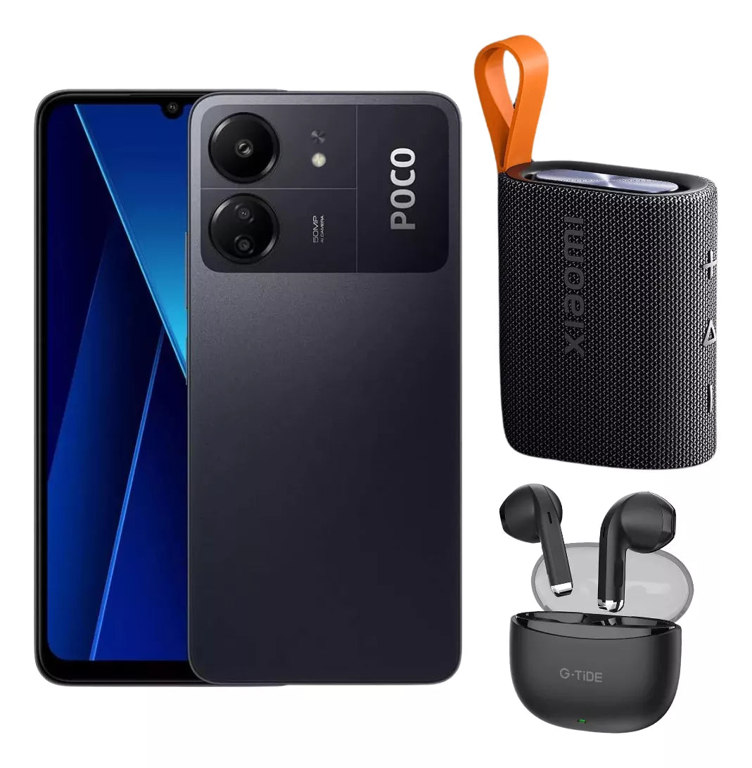 Xiaomi Poco C65 256gb Y Bocina Xiaomi Sound Pocket Con Audífonos Bluetooth