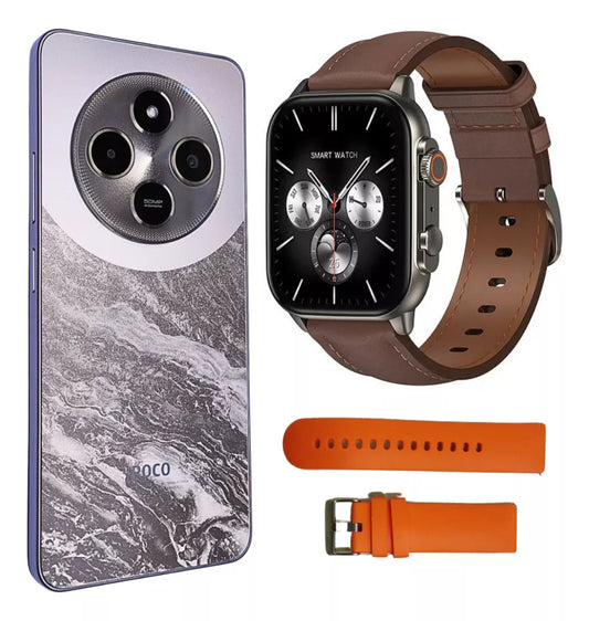 Xiaomi Poco C75 8gb Ram 256gb Con Smartwatch G-tide S5 Pro (con 2 Correas Extras De Silicón)