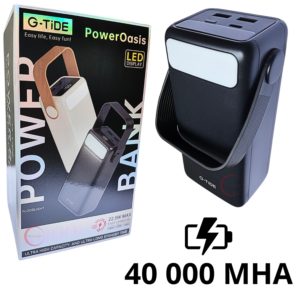 Power bank G-tide Oasis 40 000Mha carga rápida 22.5W
