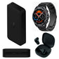 PowerBank Xiaomi Redmi Fast Charge 20000 mHa + Smartwatch Filwans GTR (Negro) + Audifonos Xiaomi Buds  6 Play (Negro)