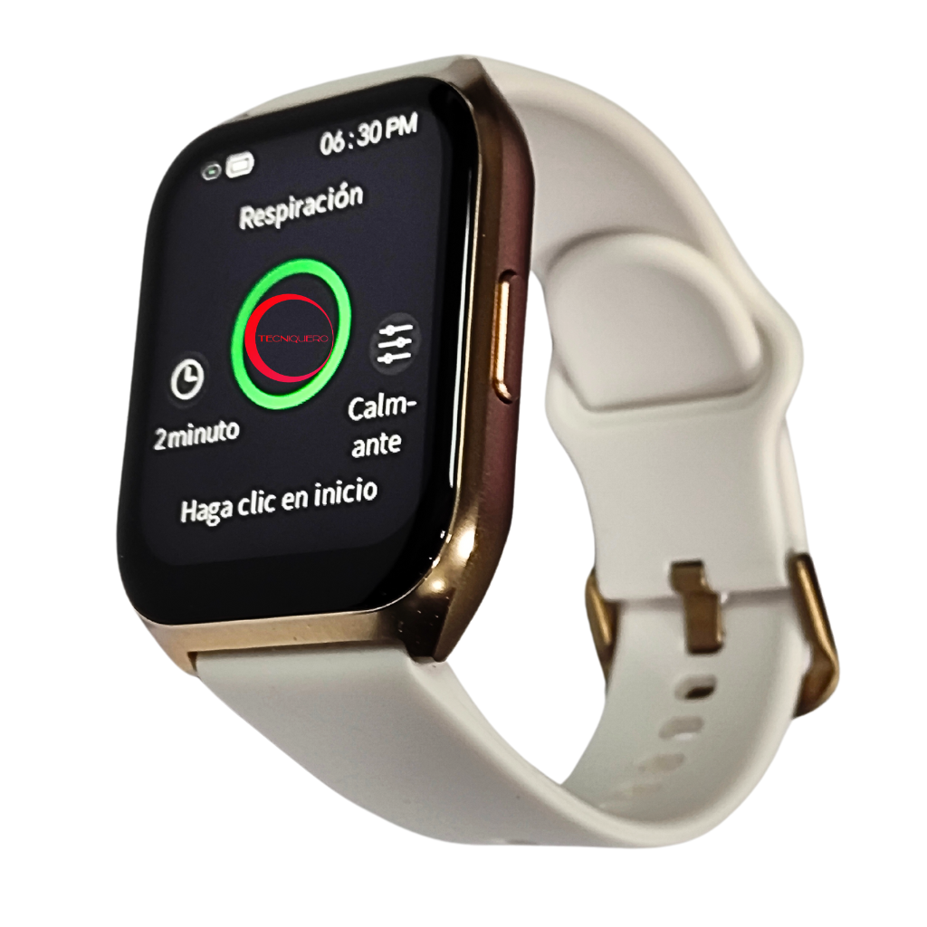 Smartwatch Filwans GTS Mini Pantalla 1.85 Pulgadas 78 Modos Deportivos Llamadas Bluetooth IP68 Bateria 250mAh, Dorada