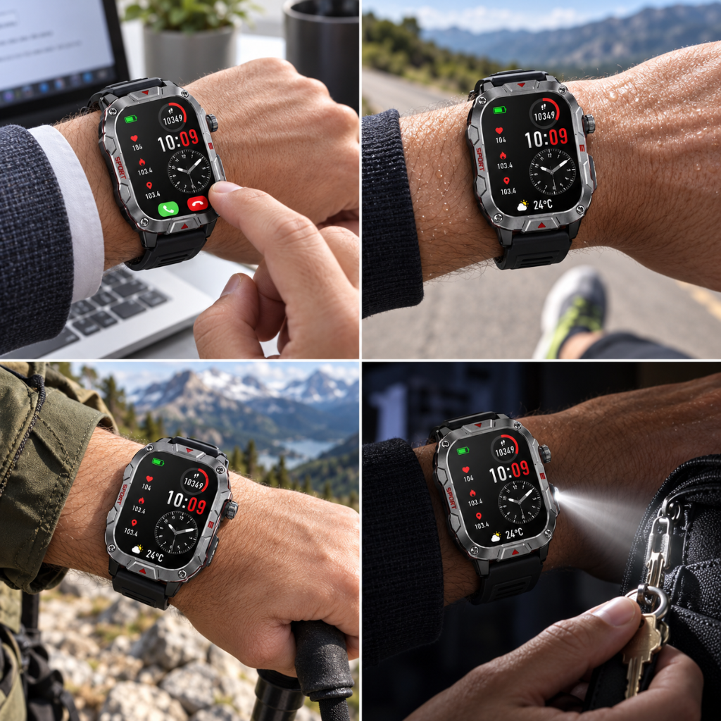 Smartwatch Deportivo + Audífonos Bluetooth G‑TiDE L22
