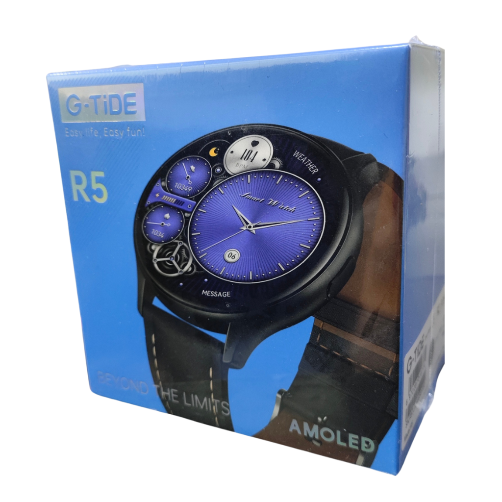 Smartwatch G-Tide R5: Responde Llamadas, Monitoreo de Salud, IP68, Más de 100 Modos Deportivos