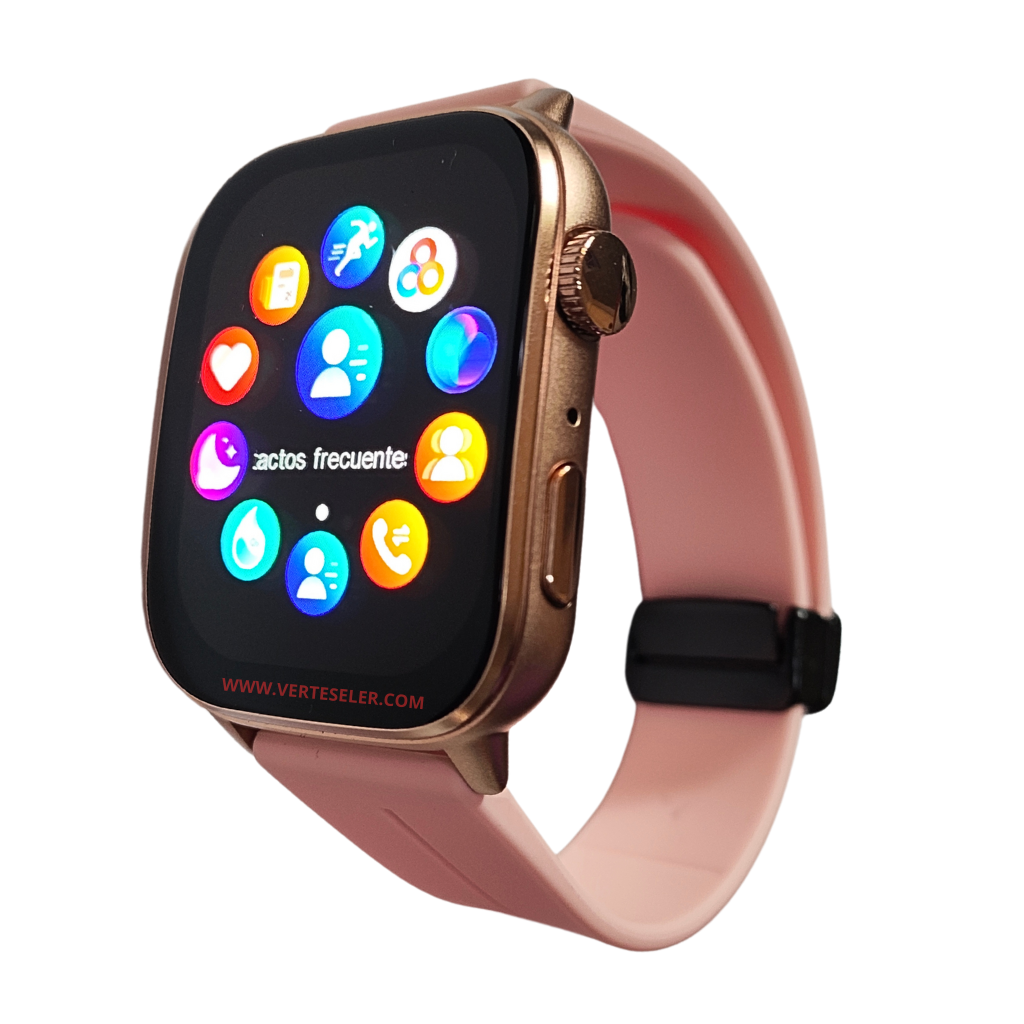 G-Tide S6 Pro Smartwatch – Innovación, llamada, notificaciones, correas metálicas,deportes,salud.Dorado.