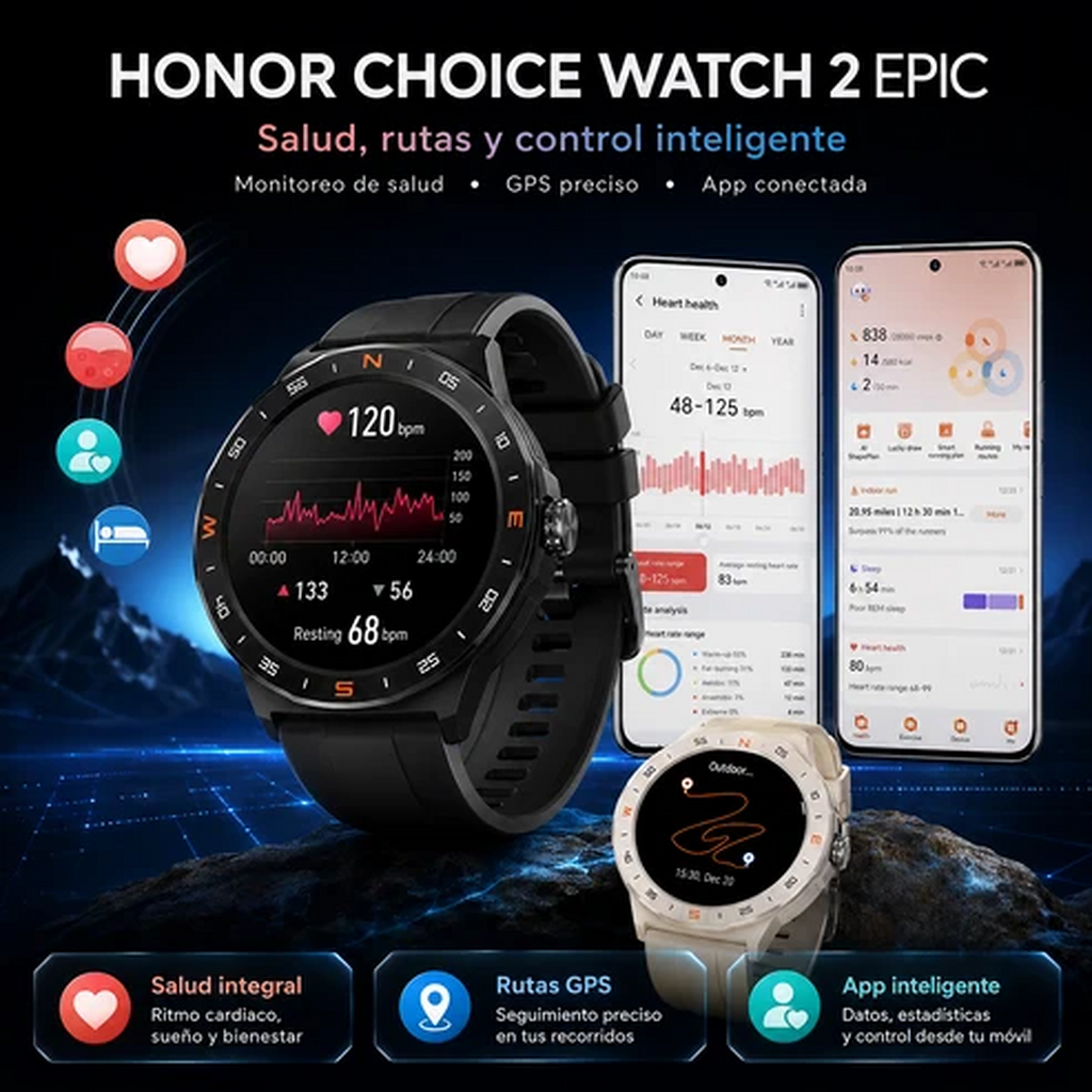 SMARTPHONE XIAOMI POCO C71 4/128 GB (NEGRO) + SMARWATCH HONOR CHOICE 2 EPIC AMOLED