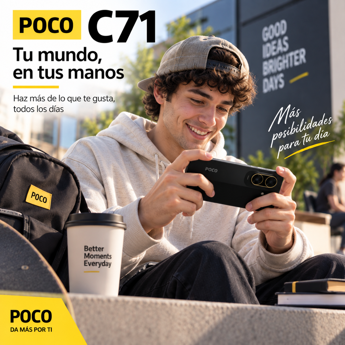 SMARTPHONE XIAOMI POCO C71 4/128 GB (NEGRO) + SMARWATCH HONOR CHOICE 2 EPIC AMOLED