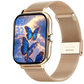 Smartwatch Reloj Inteligente Mujer Y13 DORADO metal.Llamadas Bluetooth, Rastreador de Actividad,Deportes, Notificasiones)