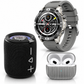 SMARTWACTH G-TIDE R6 PRO (GRIS) + BOCINA G-TIDE SV-30 + AUDIFONOS G-TIDE H21 (METAL)