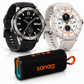 SMARWATCH HONOR CHOICE 2 EPIC AMOLED + BOCINA SANAG M15 (NEGRA)