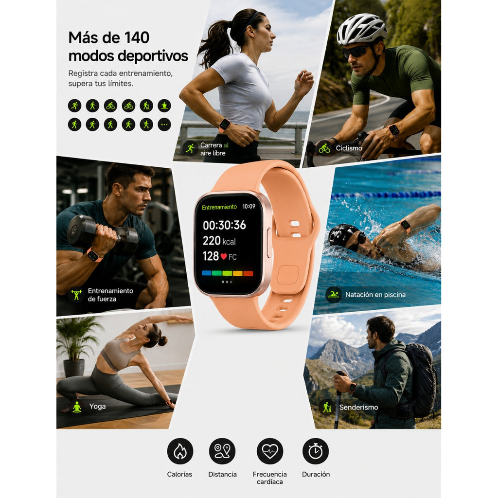 SMARTWATCH XIAOMI REDMI WATCH 6 ACTIVE (ORANGE) + BOCINA SANAG M15 (NEGRA)