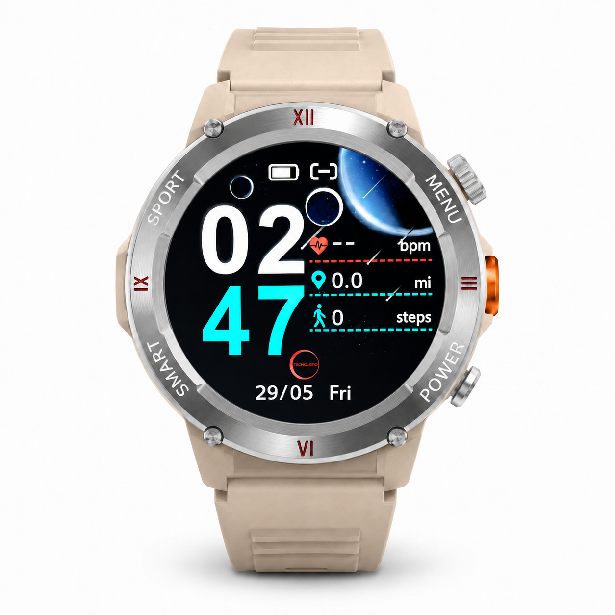 Smartwatch Woox Bluetooth IP68 con Llamadas, Pantalla Táctil y Batería 5-7 Días