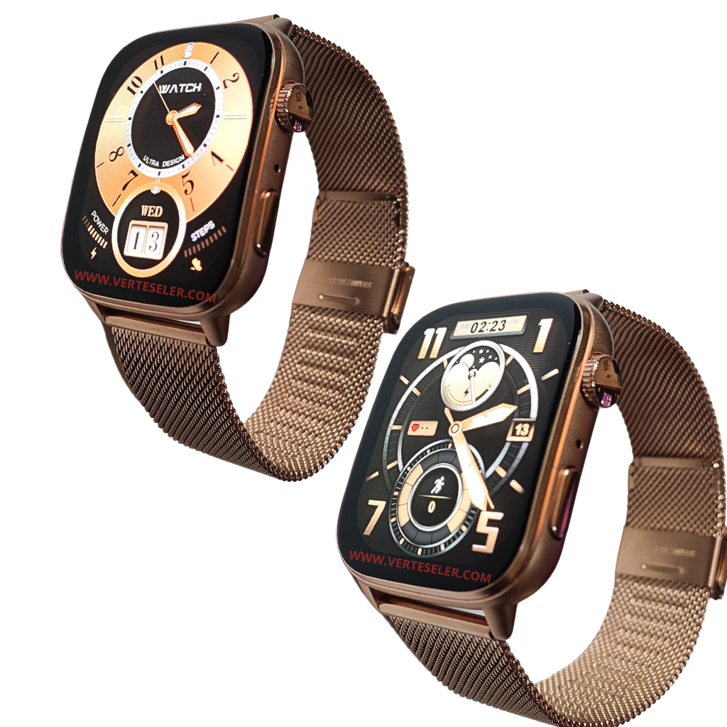 G-Tide S6 Pro Smartwatch – Innovación, llamada, notificaciones, correas metálicas,deportes,salud.Dorado.