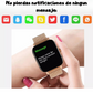 Smartwatch Reloj Inteligente Mujer Y13 DORADO metal.Llamadas Bluetooth, Rastreador de Actividad,Deportes, Notificasiones)