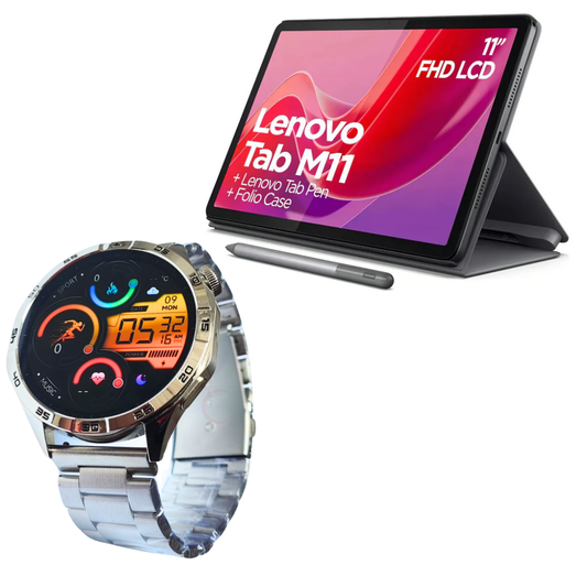 Lenovo Tab M11 Tablet 11″ 4GB RAM/128GB ROM + Smartwatch Gtide Power