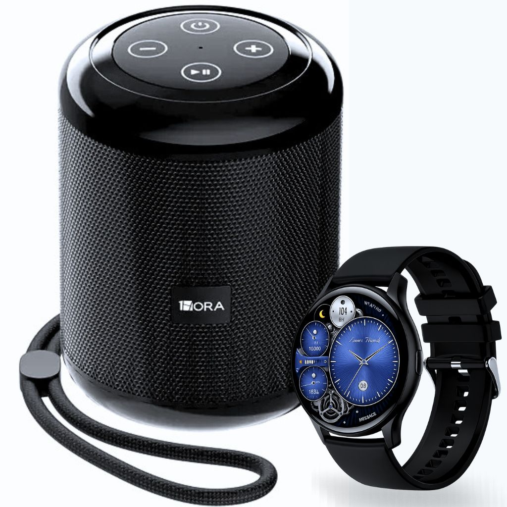1HORA BOC062 Bocina Subwoofer y Smartwatch G-tide R5
